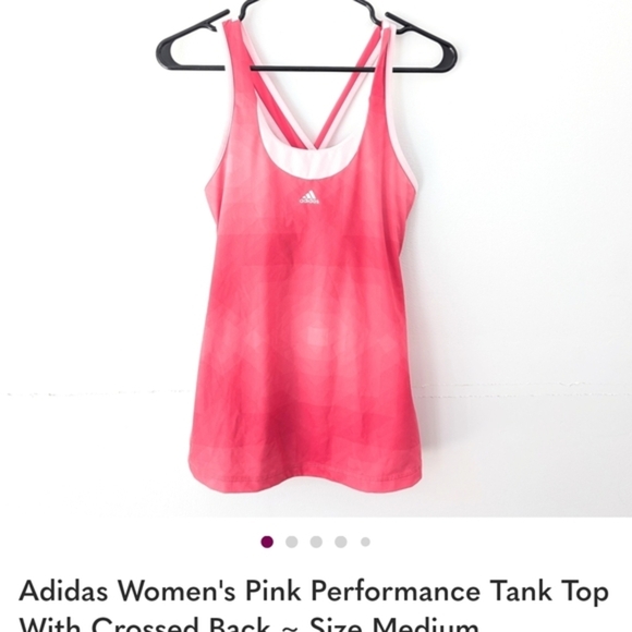 Bundle Of 3 Pink Athletic Tank Tops In Size medium - Nike + Adidas + Lolë - Picture 10 of 10
